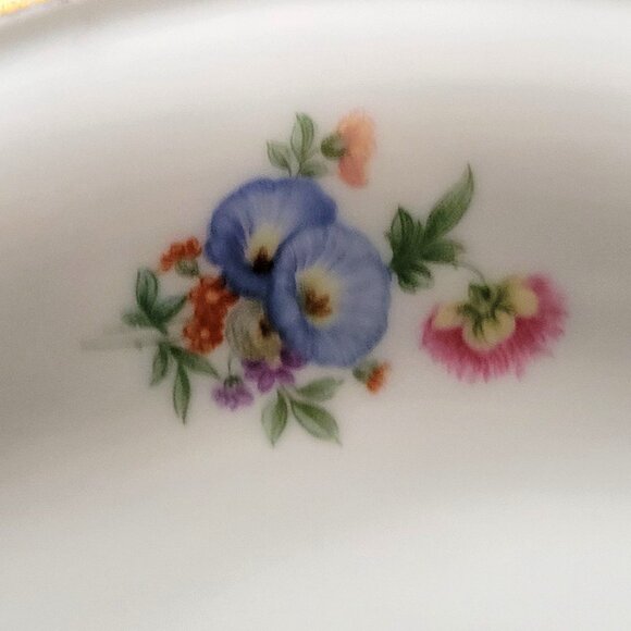 Vtg Hutschenreuther Selb Pasco MayFair 7619 Pedestal Serving Bowl / Fruit Bowl - Picture 6 of 10